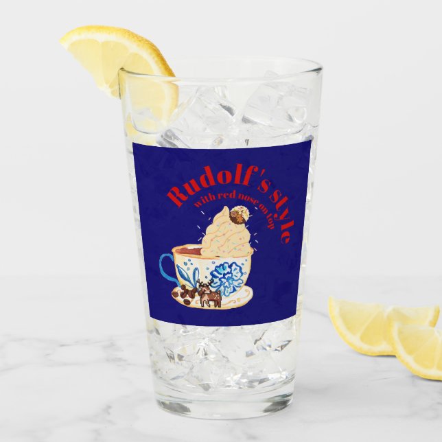 Mikitiez rudolf rotnose raindeAll-over Print Schür Glas (Vorderseite Ice)
