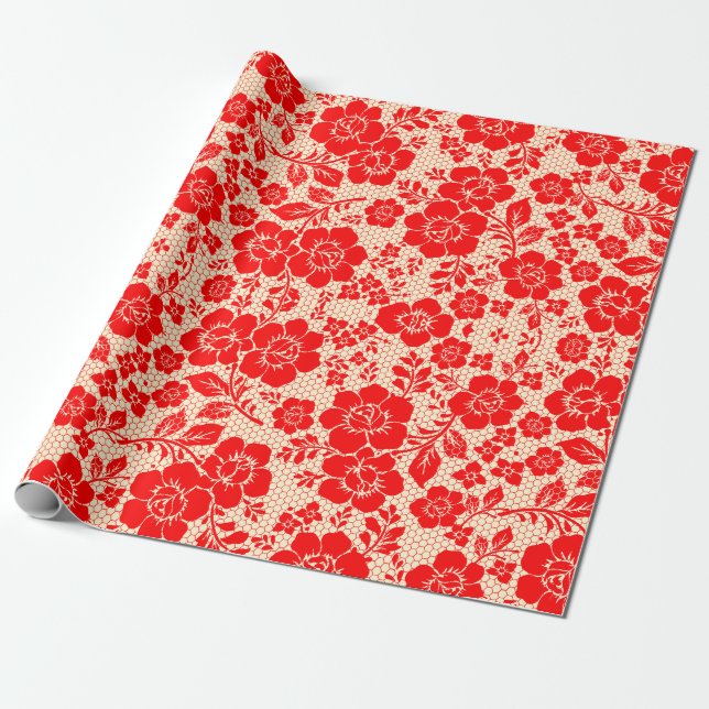 Mikitiez rustic chirstmas vintage cozy farmhouse geschenkpapier (Ungerollt)