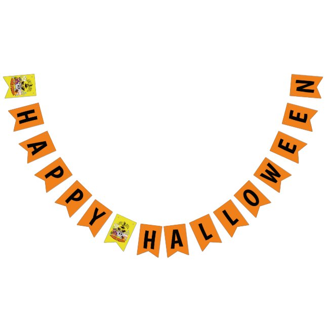 Mikitiez schwarze Katze spooky halloween vibes gho Wimpelkette (Alle)