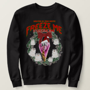 Mikitiez Schwarzfritageswärmer Weihnachtsschneeman Sweatshirt