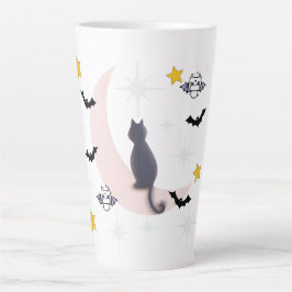 Mikitiez Schwarzkatzenfledermaus halloween winter Milchtasse