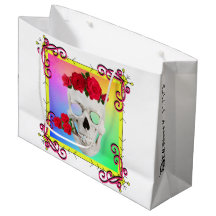 Mikitiez Skull Rose baroqueart Regenbogen
