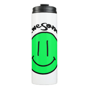 Mikitiez Smiley School Sommerfrühlinggrün Thermosbecher