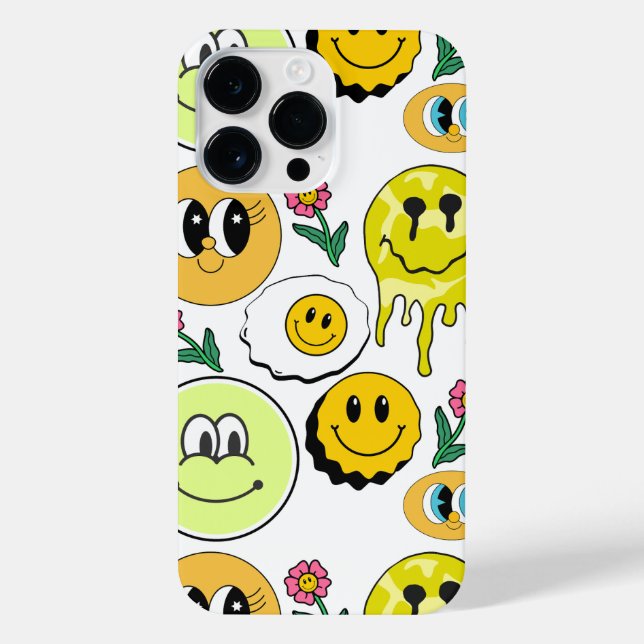 Mikitiez Smileyface Gelbgarten iPhone 14 Pro Max Hülle (Rückseite)