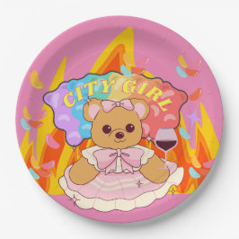 Mikitiez Sommerteddy Bären Gelee Rotwein Feuer Pappteller