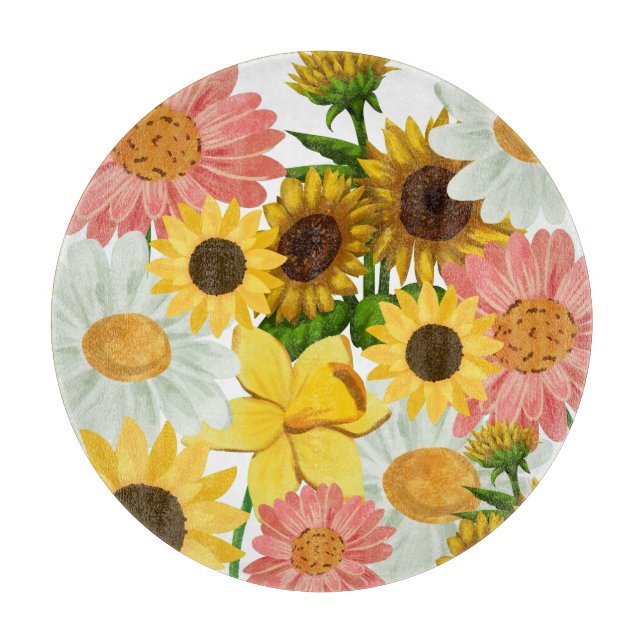 Mikitiez Sommerurlaub Blume Schneidebrett (Vorderseite)