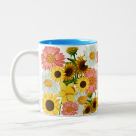 Mikitiez Sommerurlaub Blume Zweifarbige Tasse
