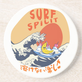 Mikitiez Sommerwindsurf Bananasplit Eisschrei Getränkeuntersetzer