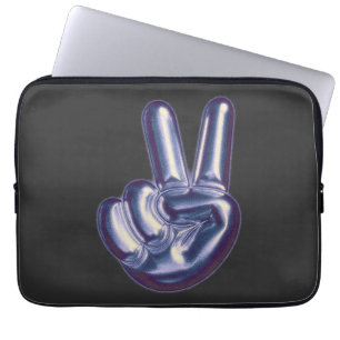 Mikitiez stolz Monat Sieg / Silber Laptopschutzhülle