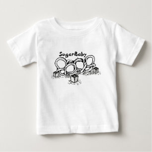 Mikitiez sugarbaby pretzel paar Freunde süße Baby T-shirt