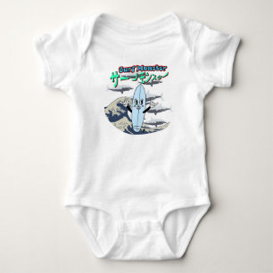 Mikitiez Surf Windsurf Monster Minze japanesewave Baby Strampler