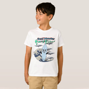 Mikitiez surft Windsurf-Monster-Minzweige japanese T-Shirt