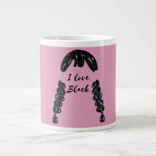 Mikitiez Vintag gothischer Halloween Schwarzer Fre Jumbo-Tasse
