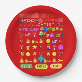 Mikitiez Weihnachten Videospiel cutepenguin Pappteller