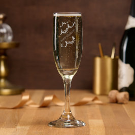 Mikitiez Weihnachtsband rotweiß Zuckerstange Xmas Champagnerflöte