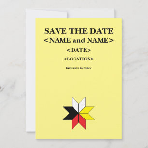 Mi'kmaq/Celtic Save the Date Card