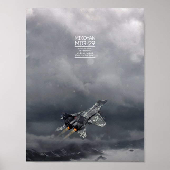 Mikoyan MiG-29-Poster Poster (Vorne)