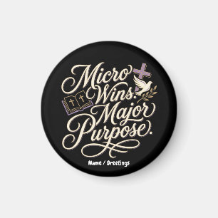 Mikro-Erfolge Großer Zweck Inspirierender Glaube Magnet