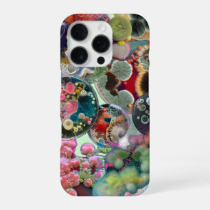 Mikrobenkaleidoskop: Eine Kolonie in Farbe iPhone 16 Pro Hülle