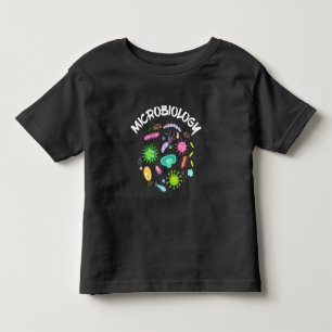 Mikrobiologe Bacteria Microscope Kleinkind T-shirt