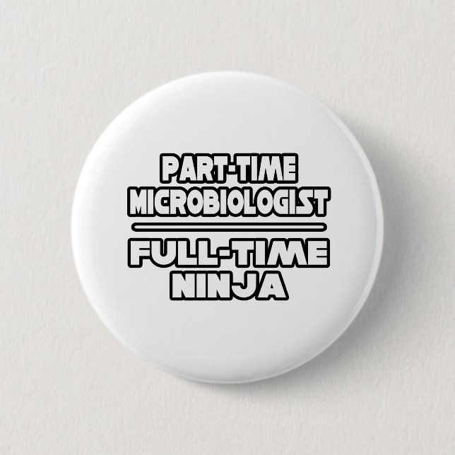 Mikrobiologe/Ninja Button (Vorderseite)