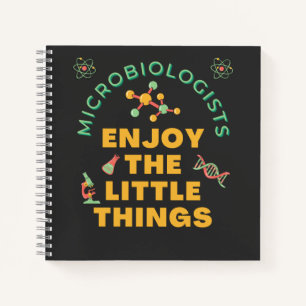 Mikrobiologen genießen die kleinen Dinge bakteriel Notizbuch