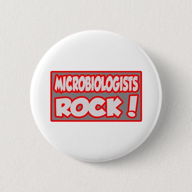 Mikrobiologen Rock! Button (Vorderseite)