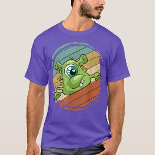 Mikrobiologie Biologe Retro Niedlich Bakterie T-Shirt