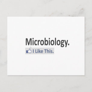 Mikrobiologie.. Ich mag das Postkarte