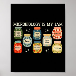 Mikrobiologie ist mein Ding Bycteria und Zellen Bi Poster