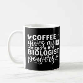 Mikrobiologie-Kaffee gibt mir mikrobiologische Pow Kaffeetasse