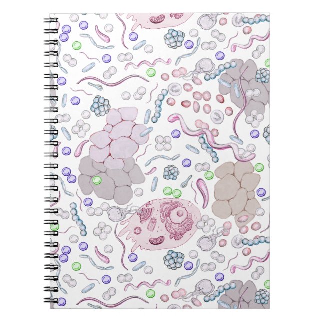 Mikrobiologie-Muster Notizblock (Vorderseite)