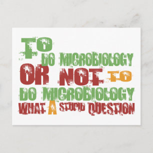 Mikrobiologie Postkarte