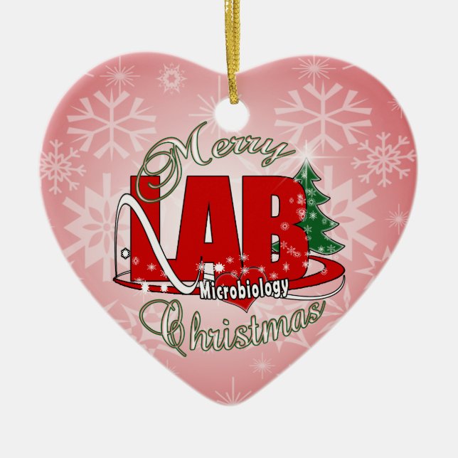 MIKROBIOLOGIE-WEIHNACHTSmedizinisches Keramikornament (Vorne)