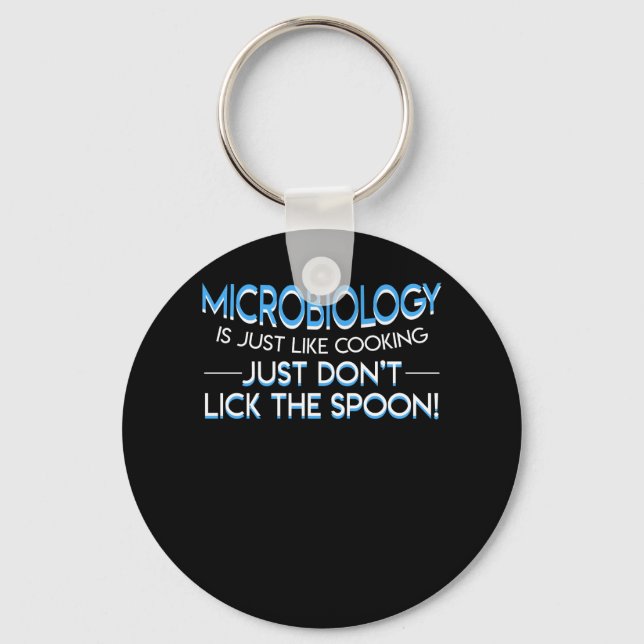 Mikrobiologie wie Cooking Dont Lick Spoon Schlüsselanhänger (Vorderseite)