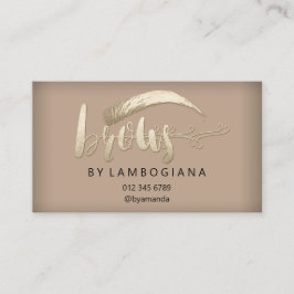 Mikroblade für den Afcare Instruction Brow-Logo Visitenkarte