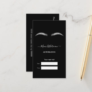 MIKROBLADEN Salon Stellenkarte Terminkarte