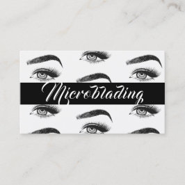 Mikroblading , Augenbrauen, Tattoo, bleibende Make Visitenkarte