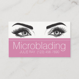 Mikroblading , Augenbrauen, Tattoo, bleibende Make Visitenkarte