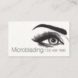 Mikroblading , Augenbrauen, Tattoo, bleibende Make Visitenkarte