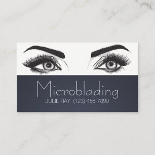 Mikroblading , Augenbrauen, Tattoo, bleibende Make Visitenkarte