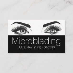 Mikroblading , Augenbrauen, Tattoo, bleibende Make Visitenkarte