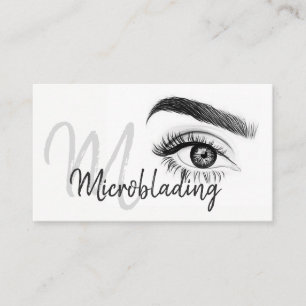 Mikroblading , Augenbrauen, Tattoo, bleibende Make Visitenkarte