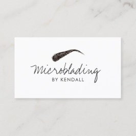 Mikroblading Eyebrow Symbol Permanent Makeup Card Visitenkarte