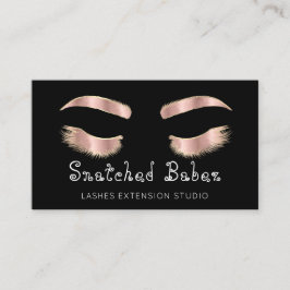 Mikroblasen Makeup Eyelash Schwarze Rose Blush Visitenkarte