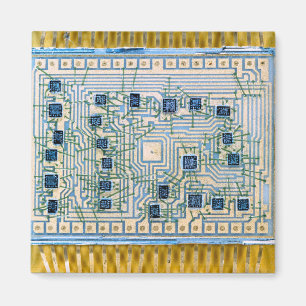 Mikrochips und Schaltkreise Magnet