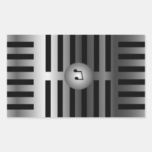 Mikrofon-Aufkleber Rechteckiger Aufkleber