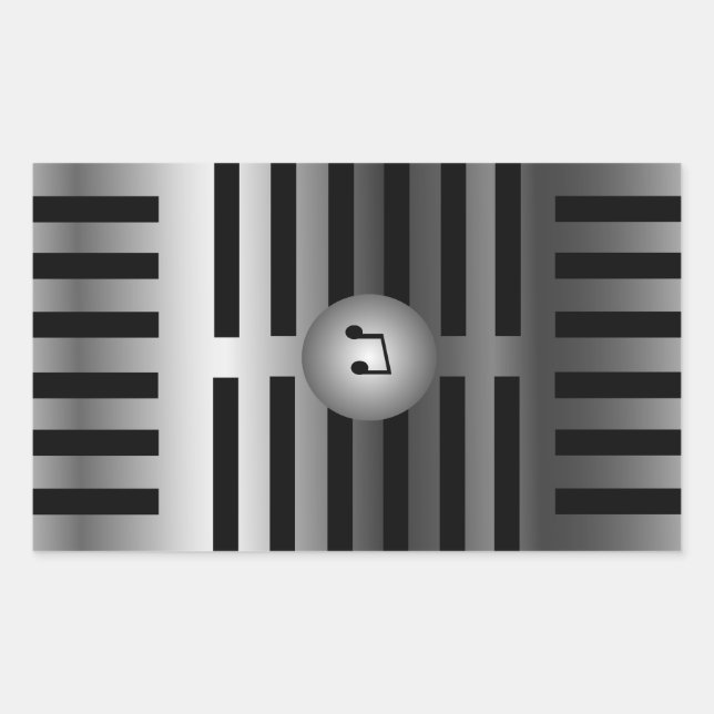 Mikrofon-Aufkleber Rechteckiger Aufkleber (Vorderseite)