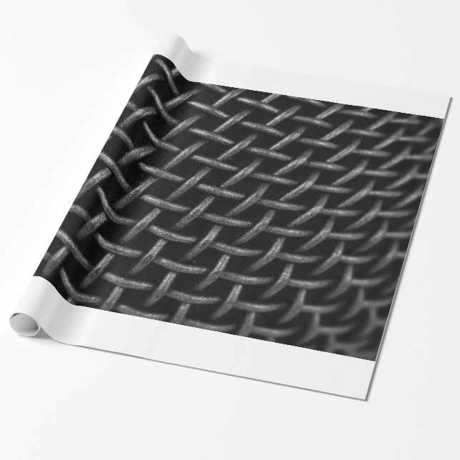 Mikrofon-Gitter Hintergrund Geschenkpapier (Ungerollt)