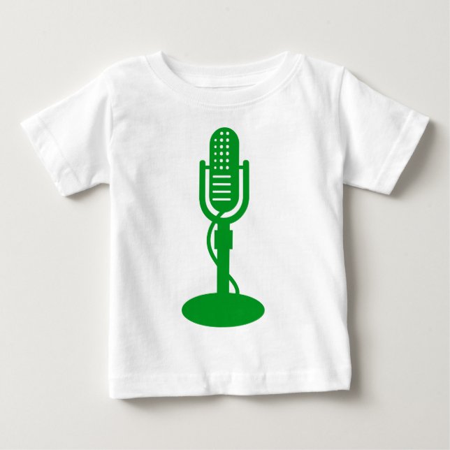 Mikrofon - grün baby t-shirt (Vorderseite)